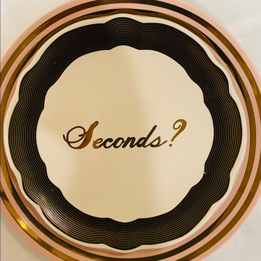 Set of 4 West Elm Metallic gilded d…